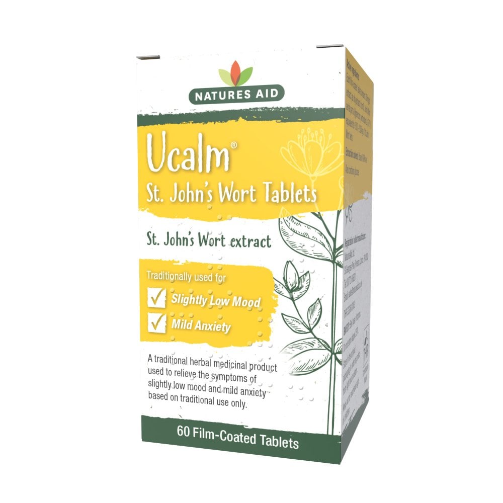 Natures Aid Ucalm (St Johns Wort) 60 tabs